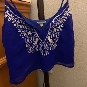 Royal Blue Crop Top
